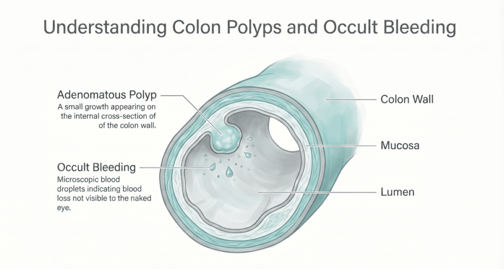 Understanding colon polyps and occult bleeding