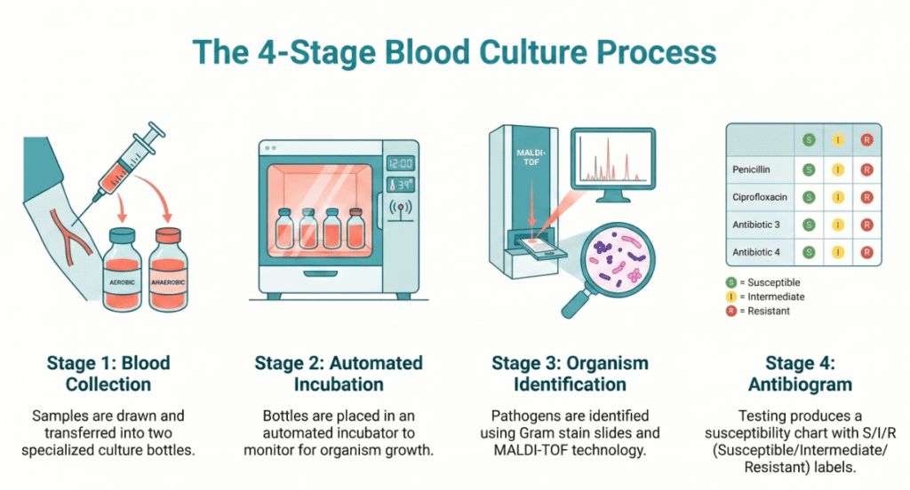 Blood culture process