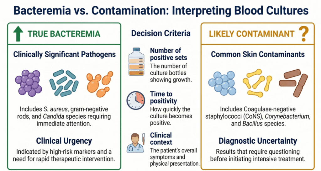 Interpreting blood cultures