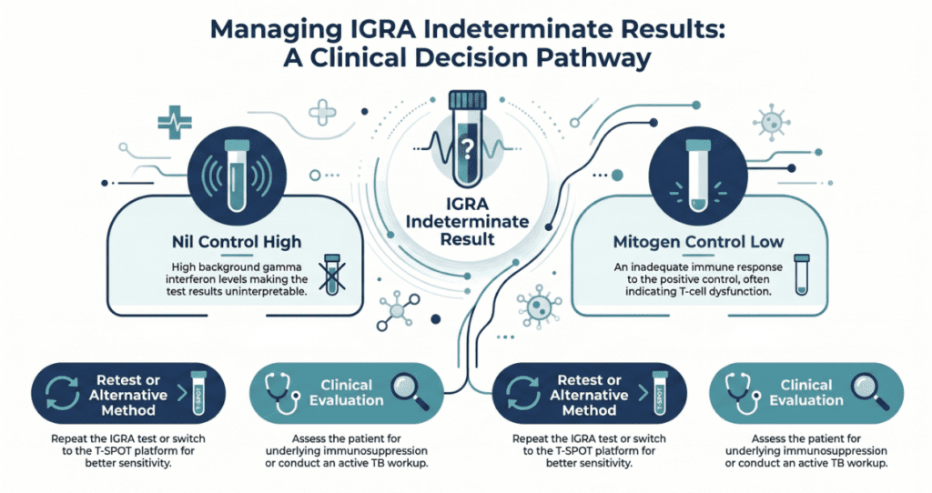 Managing IGRA indeterminate results