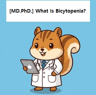 Medical doctor explaining about bicytopenia