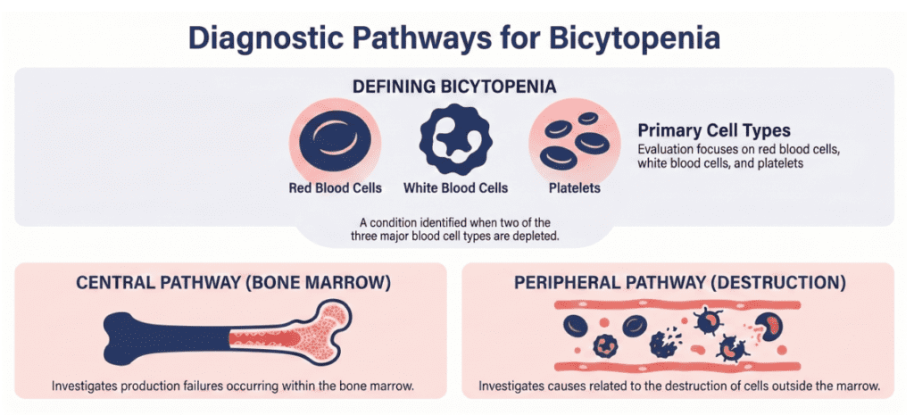 Diagnostic pathway for bicytopenia