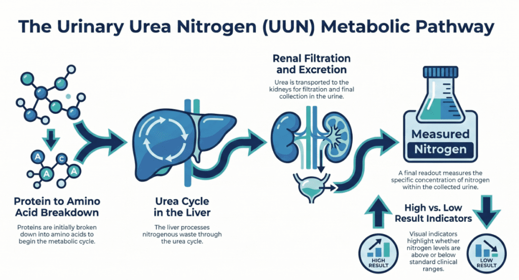 Urinary urea nitrogen metabolic pathway
