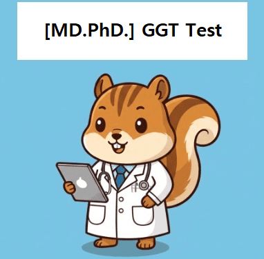 Medical doctor explaining about GGT test
