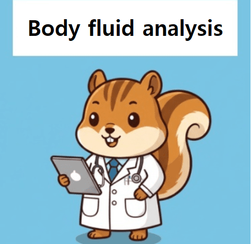 Doctor explaining about body fluid analysis