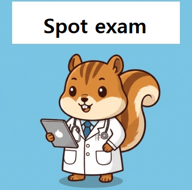 doctor explaining about spot exam