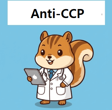 The doctor explaining about anti-ccp