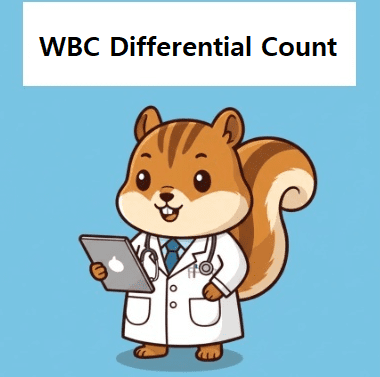 Medical doctor explaining about wbc differential count