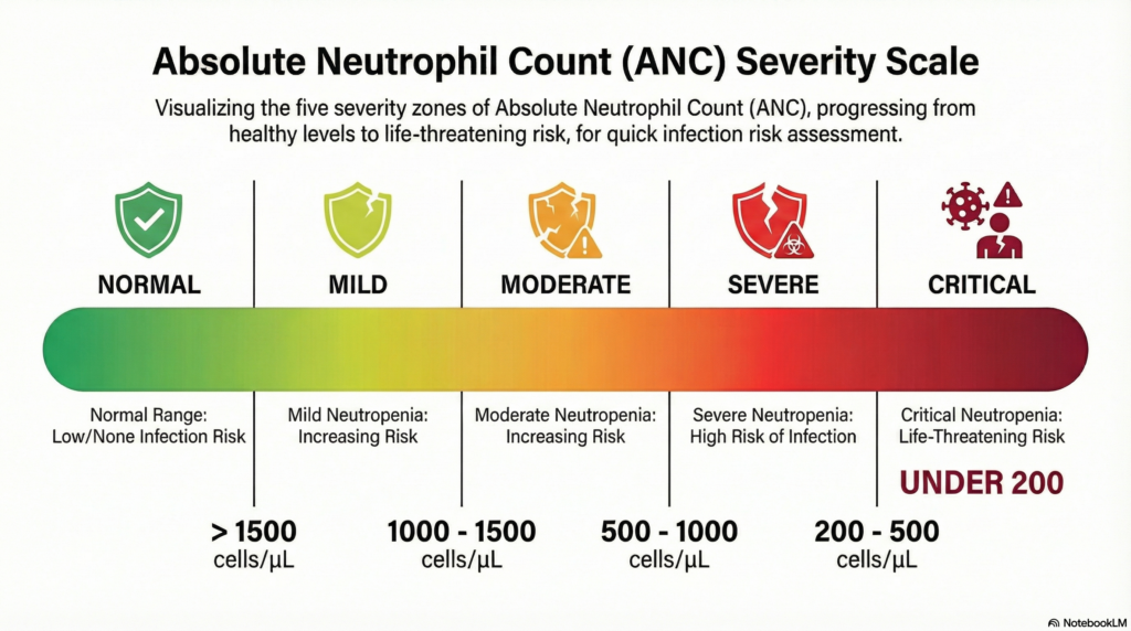 Infographic Concept (ANC Severity Scale)