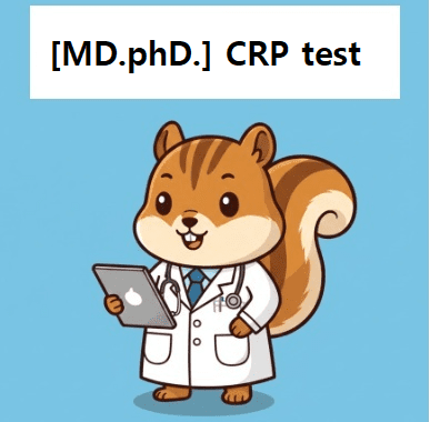 Medical doctor explaining about CRP (c-reactive protein)