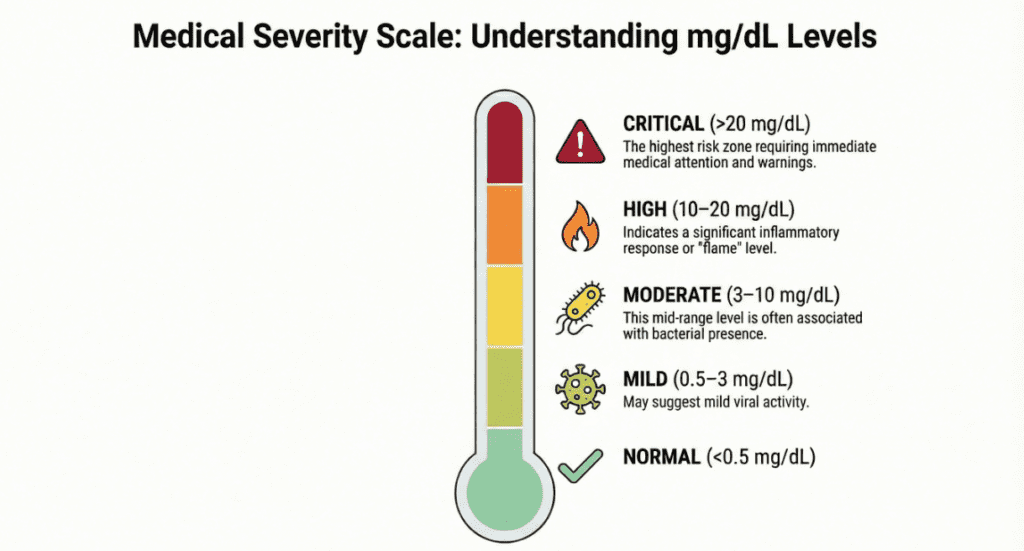 medical severity scale crp(c-reative protein)