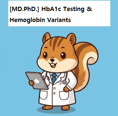 Medical doctor explaining about HbA1c and hemoglobin variants