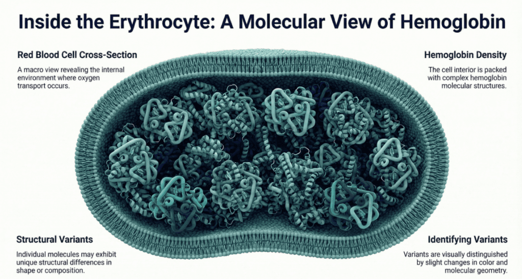 A molecular view of hemoglobin